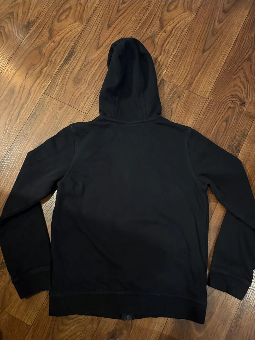 Nike Black Kids' Zip-Up Hoodie with White Logo